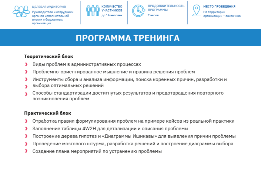 Обучение сотрудников органов исполнительной власти в рамках национального проекта "Производительность труда"