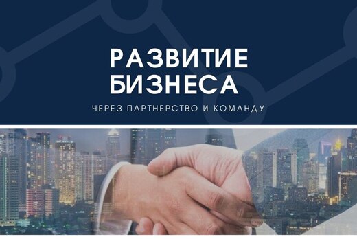Развитие бизнеса через партнёрство и команду.
