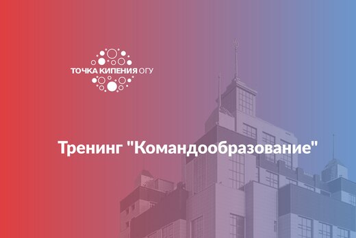 Тренинг "Командообразование"
