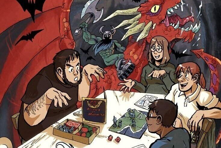 DnD сессия игры.Dungeons and Dragons.