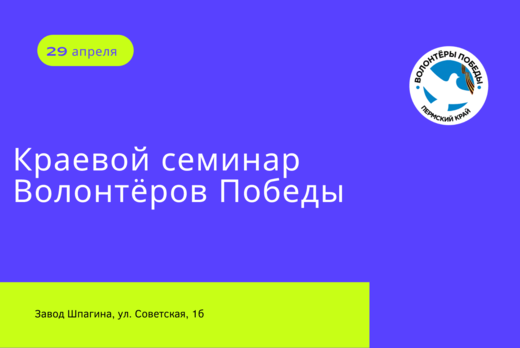 Краевой семинар Волонтеров Победы