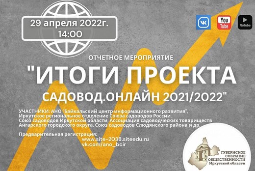 Подведение итогов просветительского проекта "САДОВОД.ОНЛА...