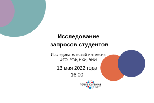 Исследование запросов студентов: ФГО, РТФ, НХИ, ЭНИ