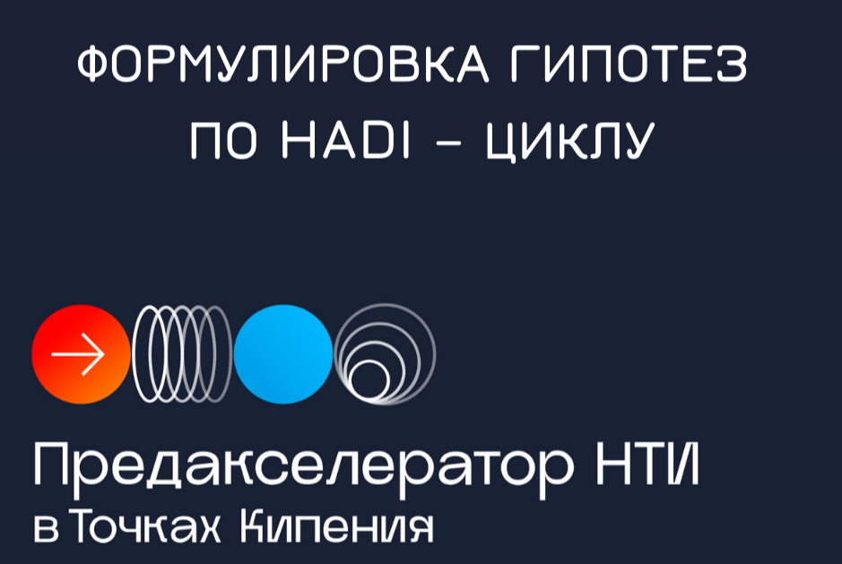 "ФОРМУЛИРОВКА ГИПОТЕЗ ПО HADI – ЦИКЛУ" #предакселераторвсетиТК22