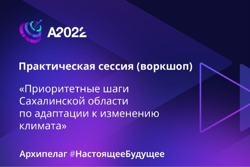Практическая сессия (воркшоп) «Приоритетные шаги Сахалинской области по адаптации к изменению климата» | Архипелаг 2022