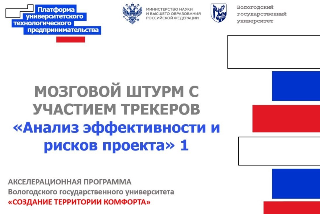 Мозговой штурм с участием трекеров 1 "Анализ эффективности и рисков проекта"