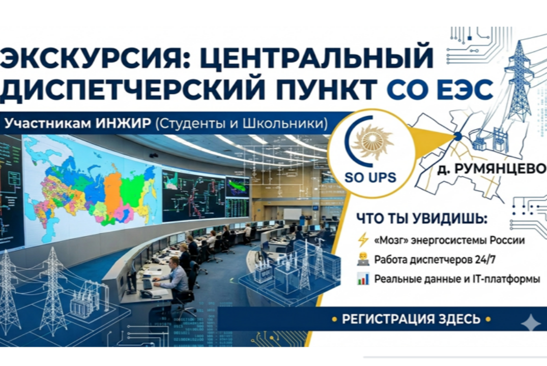 ИНЖИР-2026: Экскурсия в Системный оператор ЕЭС
