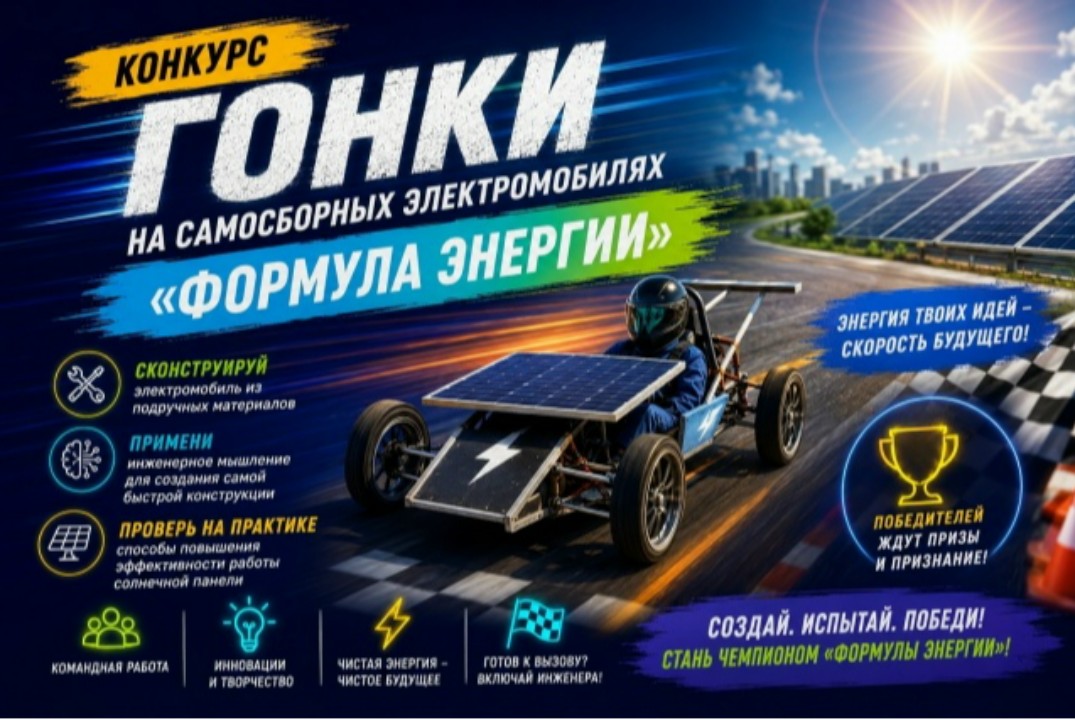 ИНЖИР-2026: КОНКУРС Гонки на самосборных электромобилях «...