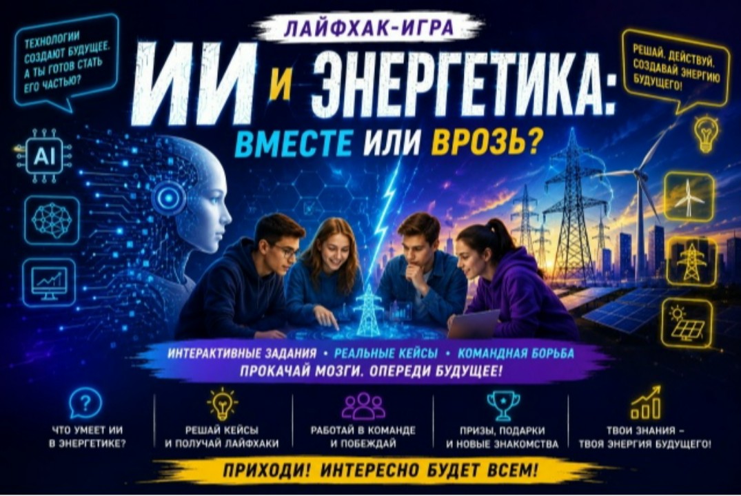 ИНЖИР-2026: Лайфхак игра "ИИ и энергетика: вместе или вро...