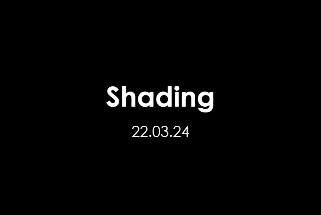 ФабПро CGI&New Media. Занятие 4. Shading