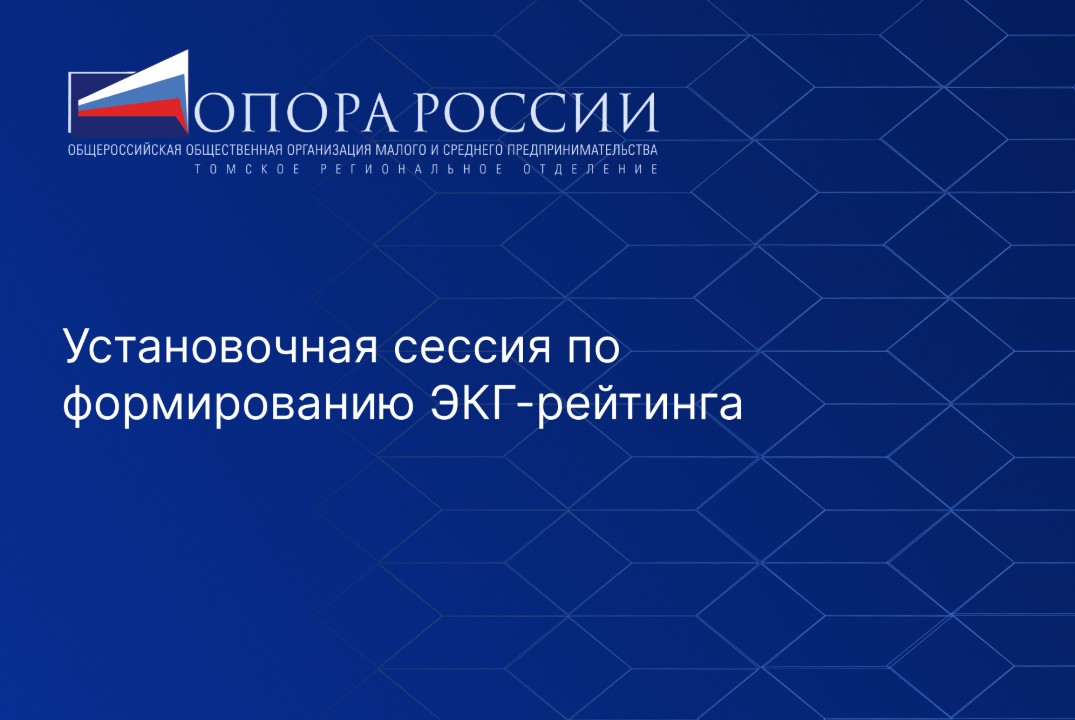 Установочная сессия по формированию ЭКГ-рейтинга для членов «Опоры России»