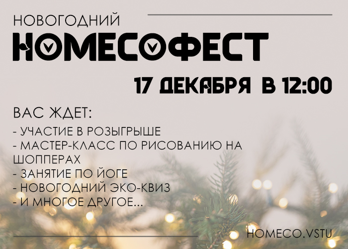 Новогодний homecoфест