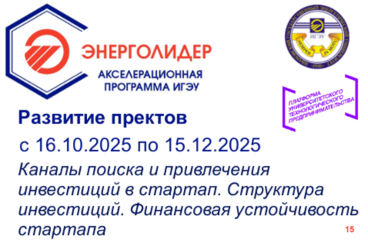 Каналы поиска и привлечения инвестиций в стартап. Структу...