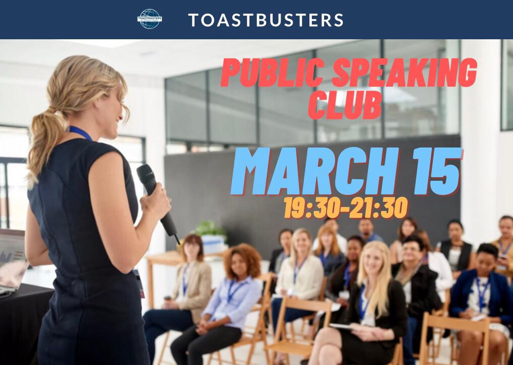 Toastbusters Club: Public Speaking Meeting
