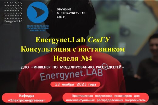 Energynet.Lab СевГУ. "Консультация с наставником" Неделя...