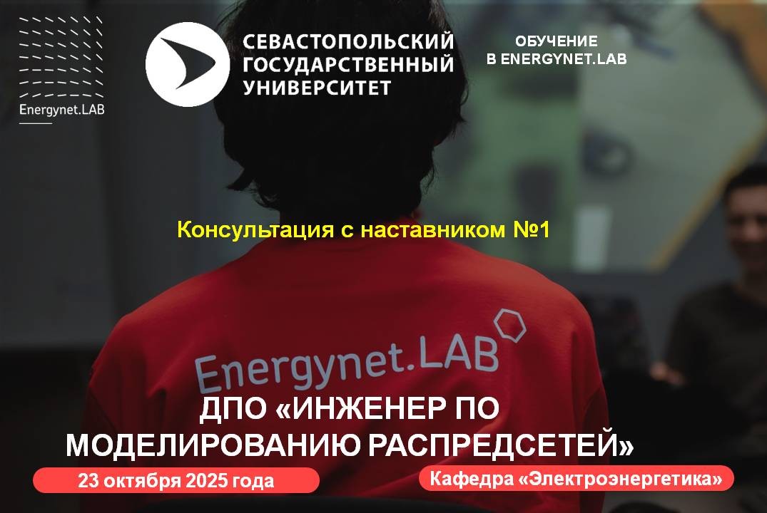 Energynet.Lab СевГУ - Консультация с наставником (1-я нед...
