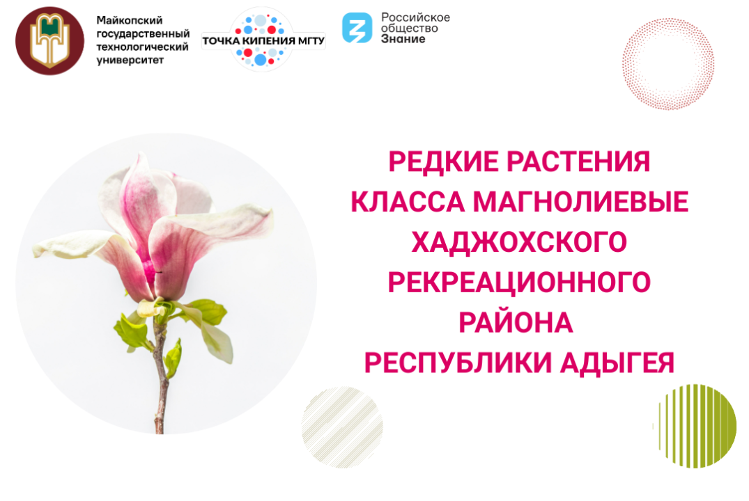 Научно-популярная лекция "Редкие растения класса Магнолие...