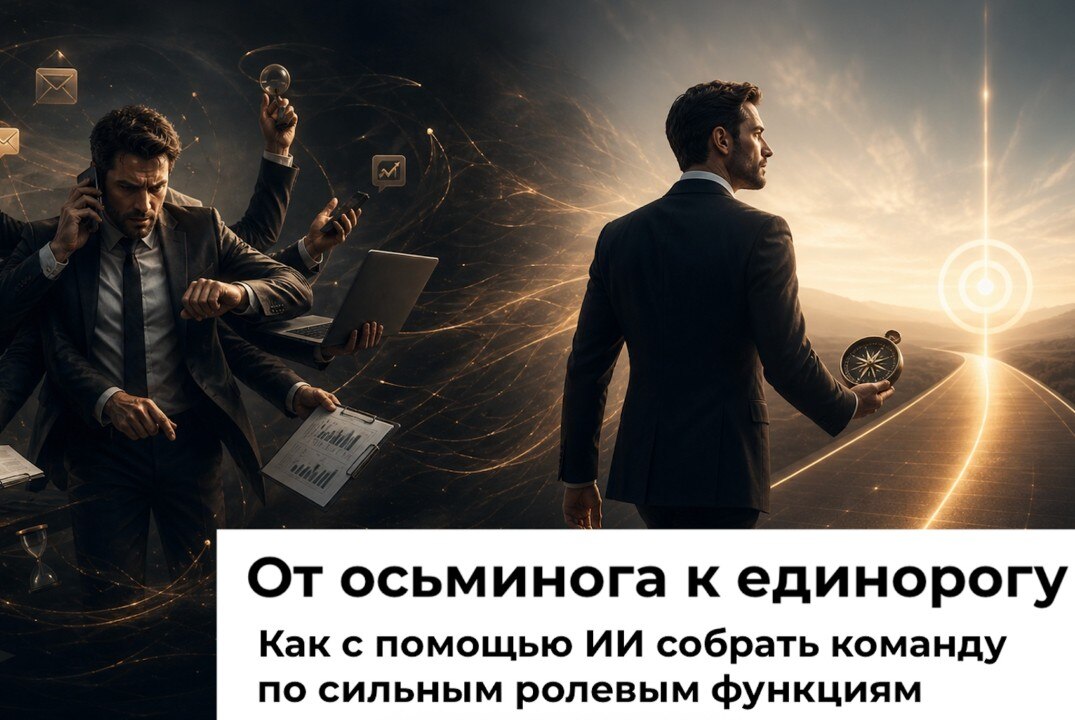 Вебинар. От осьминога к единорогу Как с помощью ИИ собрать команду, которая работает по сильным функциям