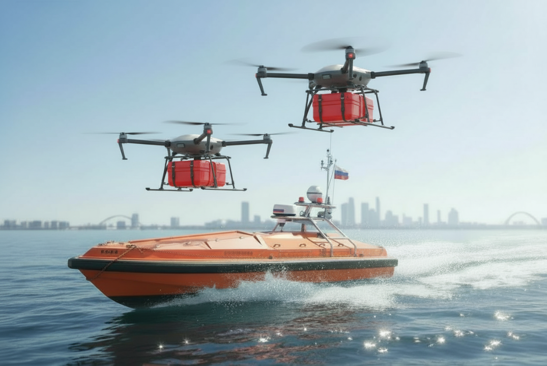 Интеграция технологий неба и моря: потенциал применения технологий воздушных дронов в морских беспилотниках