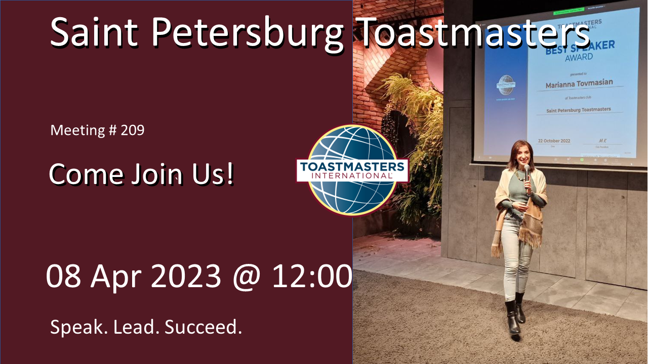 Toastmasters Meeting #209