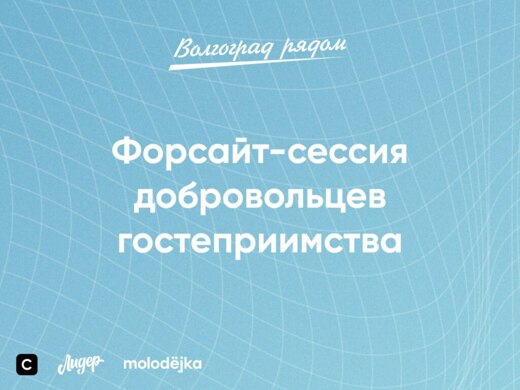 Форсайт-сессия добровольцев гостеприимства "Волгоград ряд...