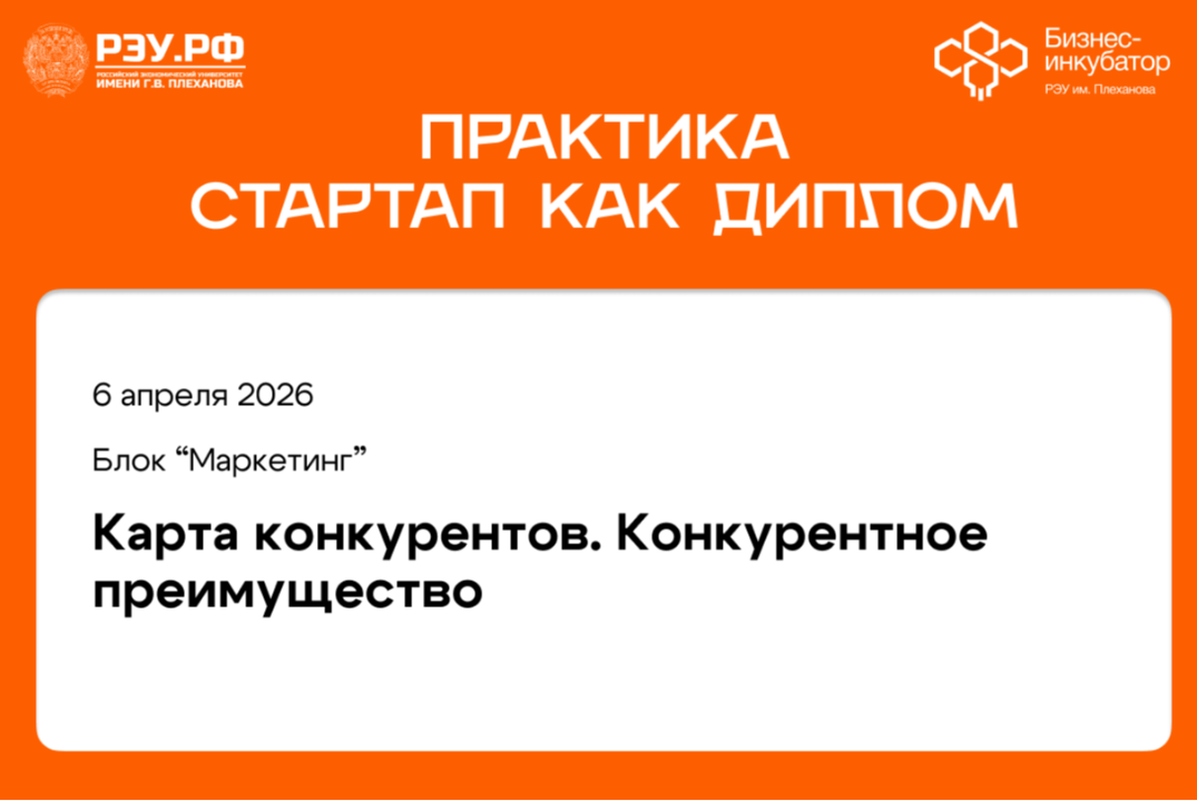 Карта конкурентов. Конкурентное преимущество