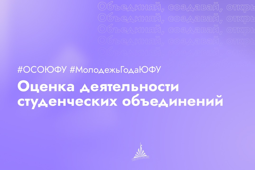 Подготовка к номинации "Студенческое объединение года" в рамках конкурса "Молодежь года ЮФУ"