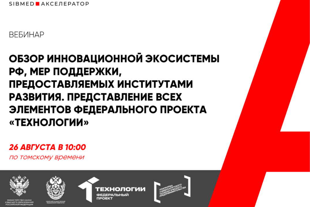 Обзор инновационной экосистемы РФ, мер поддержки, предоставляемых институтами развития #АП