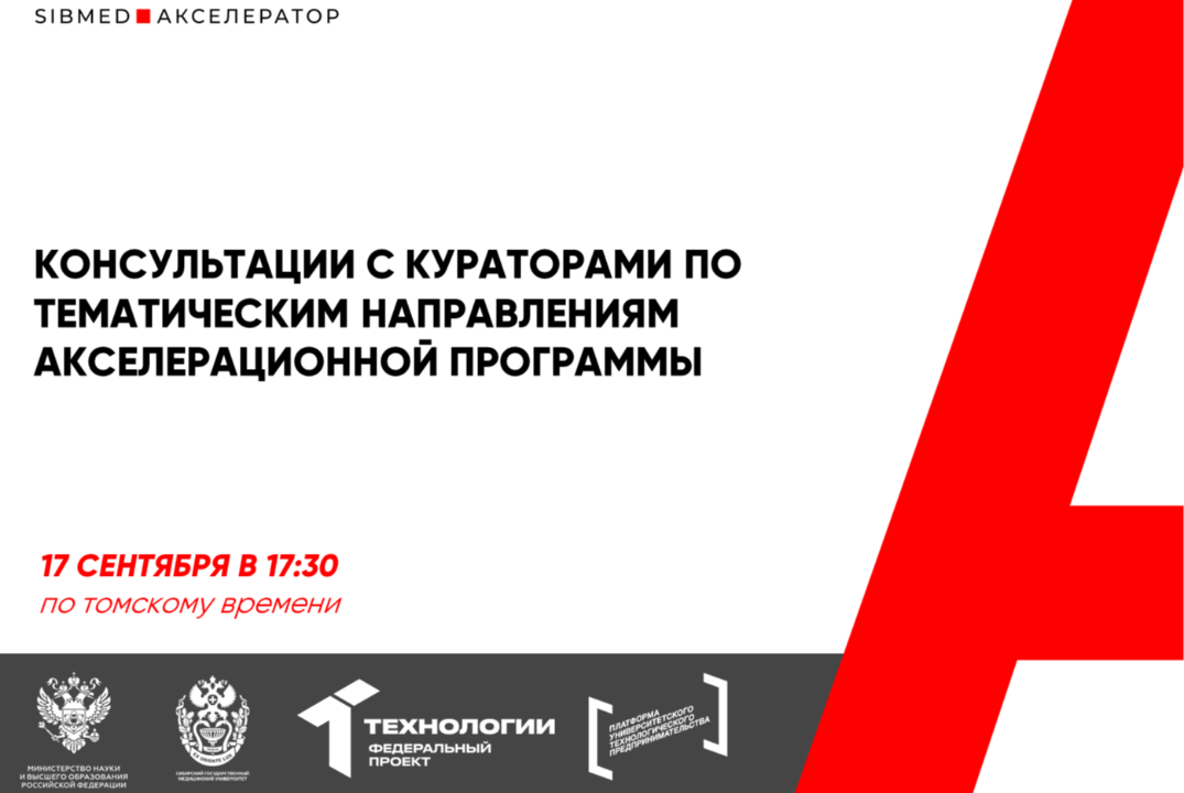 Консультации с кураторами по тематическим направлениям акселерационной программы #АП