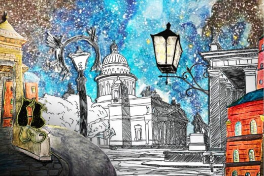 Награждение победителей конкурса детских рисунков "Петерб...