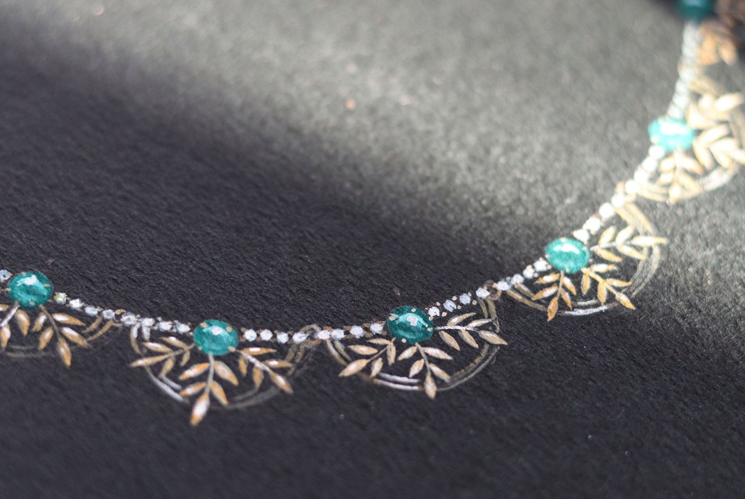 Выставка эскизов ювелирных украшений