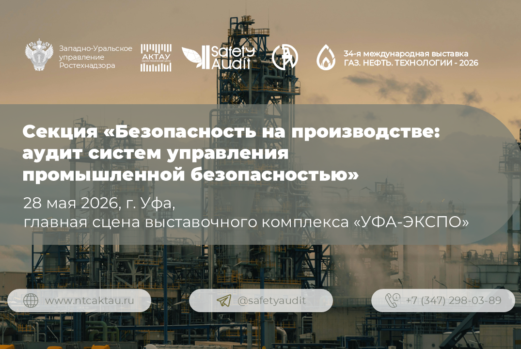Секция «Безопасность на производстве: аудит систем управления промышленной безопасностью»