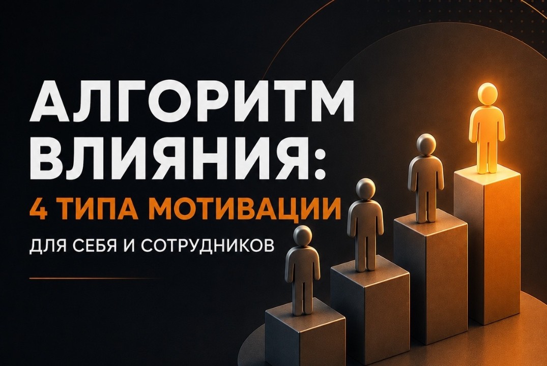 МАГНАТ. Алгоритм влияния: 4 типа мотивации для себя и сотрудников.