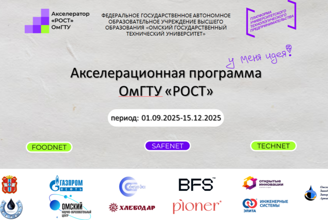 Метамероприятие акселерационной программы ФГАОУ ВО ОмГТУ...