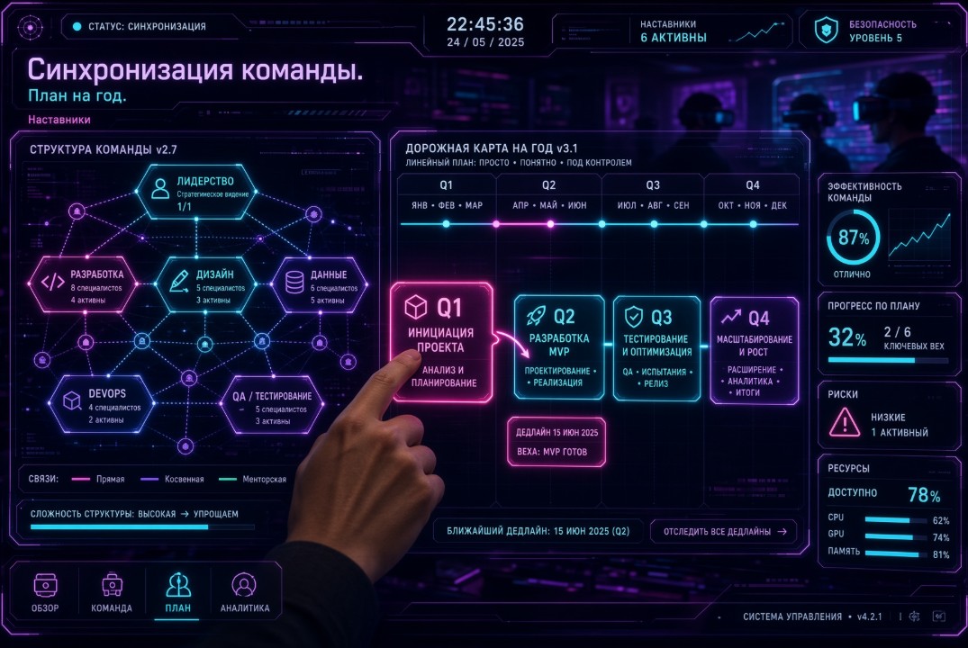 «Дорожная карта команд: план на год». Планирование с наставниками