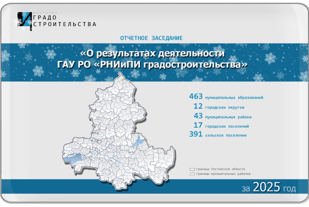 Отчетное заседание о результатах деятельности ГАУ РО "РНИиПИ градостроительства" за 2025 год