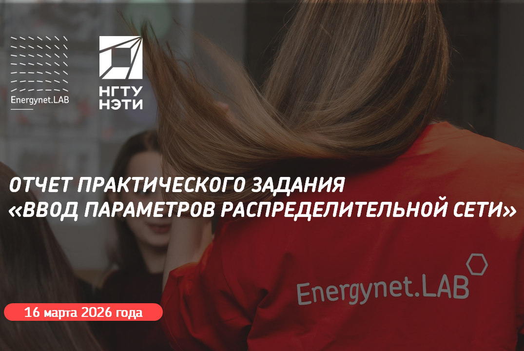 Energynet.Lab НГТУ - Отчет практического задания "Ввод параметров распределительной сети"