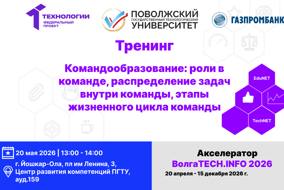 Тренинг. Командообразование: роли в команде, распределение задач внутри команды, этапы жизненного цикла команды