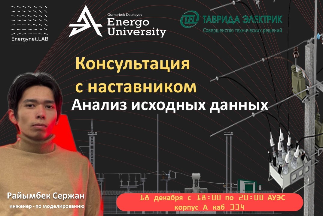 Energynet.LАВ АУЭС Анализ исходных данных