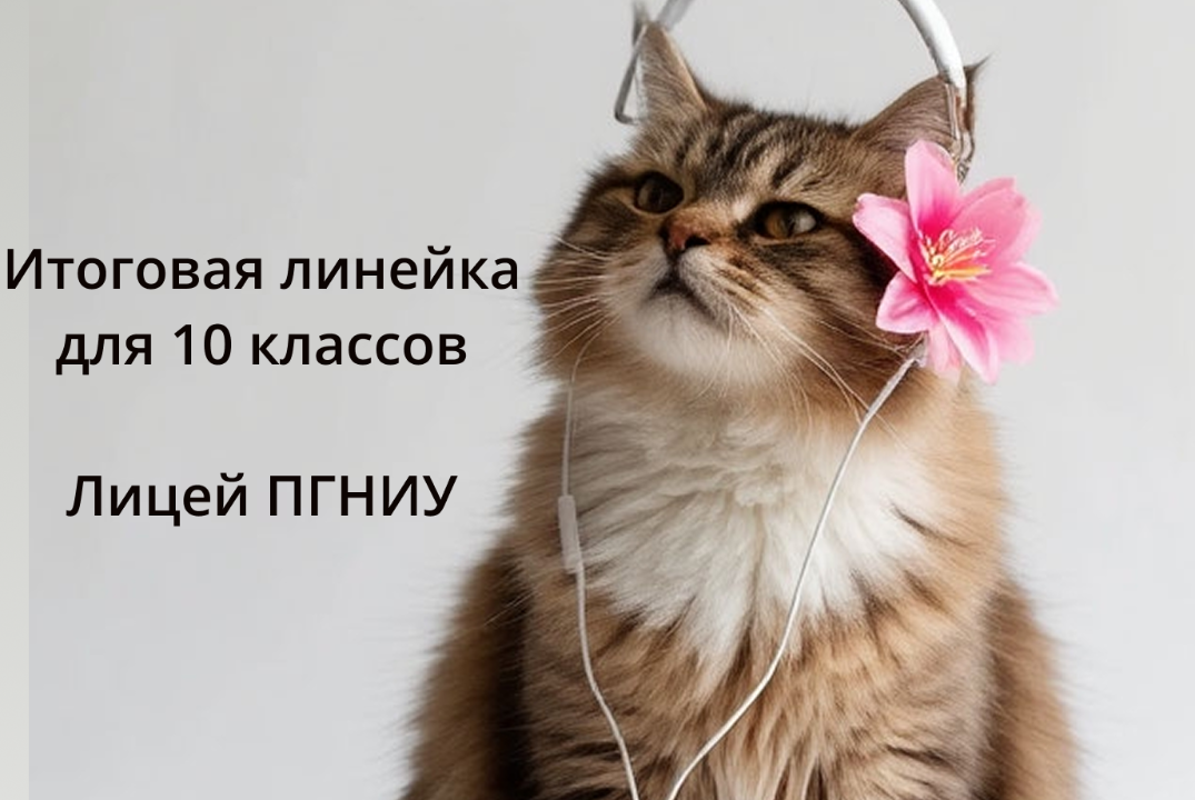 Подведение итогов года для 10 классов Лицей ПГНИУ
