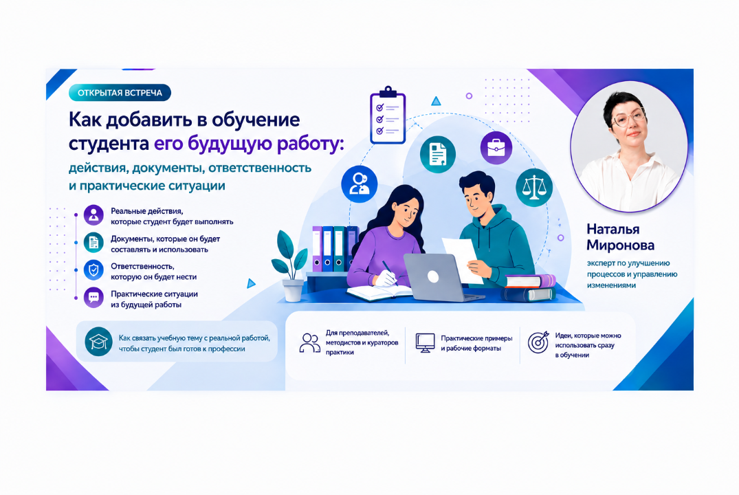 Как добавить в обучение студента его будущую работу: действия, документы, ответственность и практические ситуации