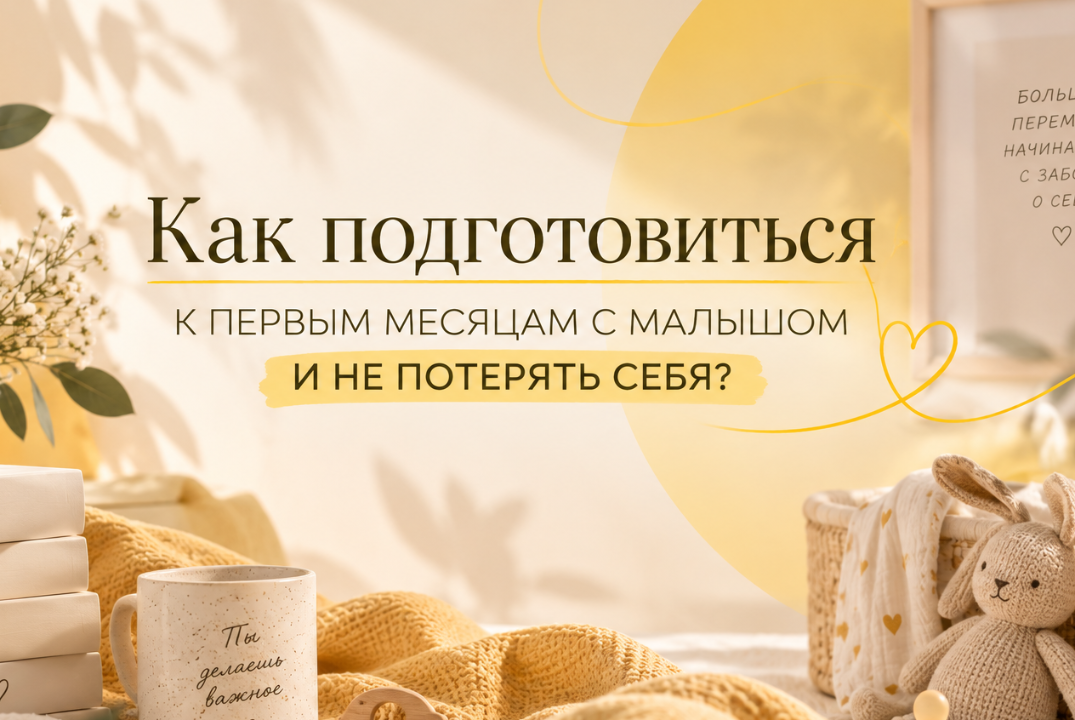 Открытая встреча для будущих и молодых мам Как подготовиться к первым месяцам с малышом и не потерять себя? 🤍