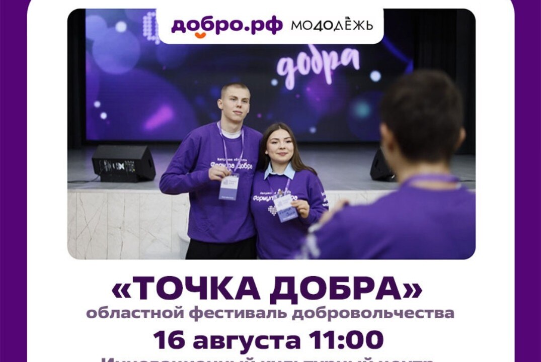 Областной фестиваль добровольчества "Точка Добра"