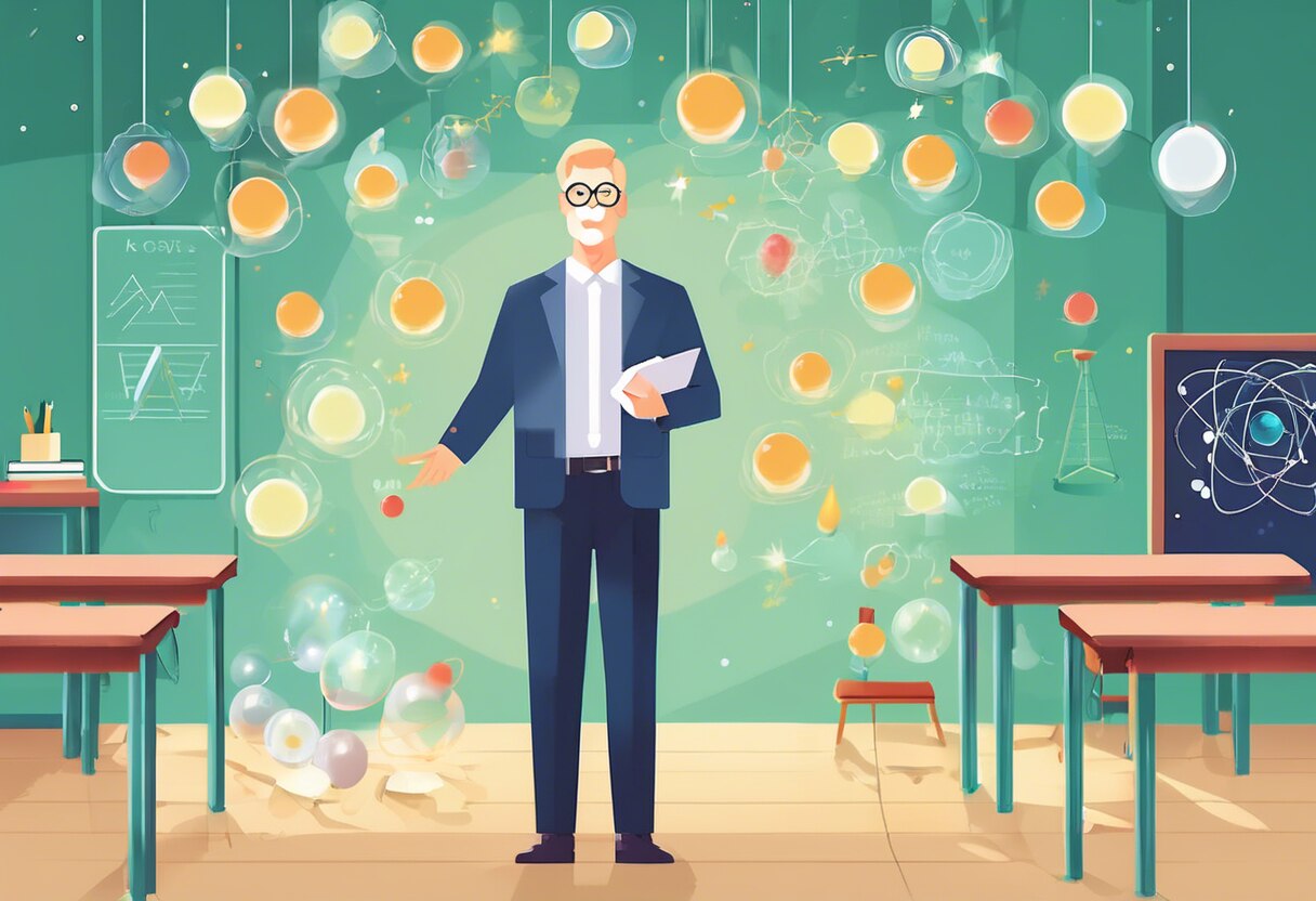 Заседание учителей физики в ходе стратегической сессии