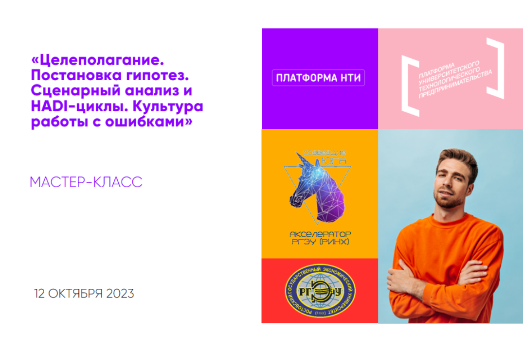 Мастер-класс «Целеполагание. Постановка гипотез. Сценарный анализ и HADI-циклы. Культура работы с ошибками»